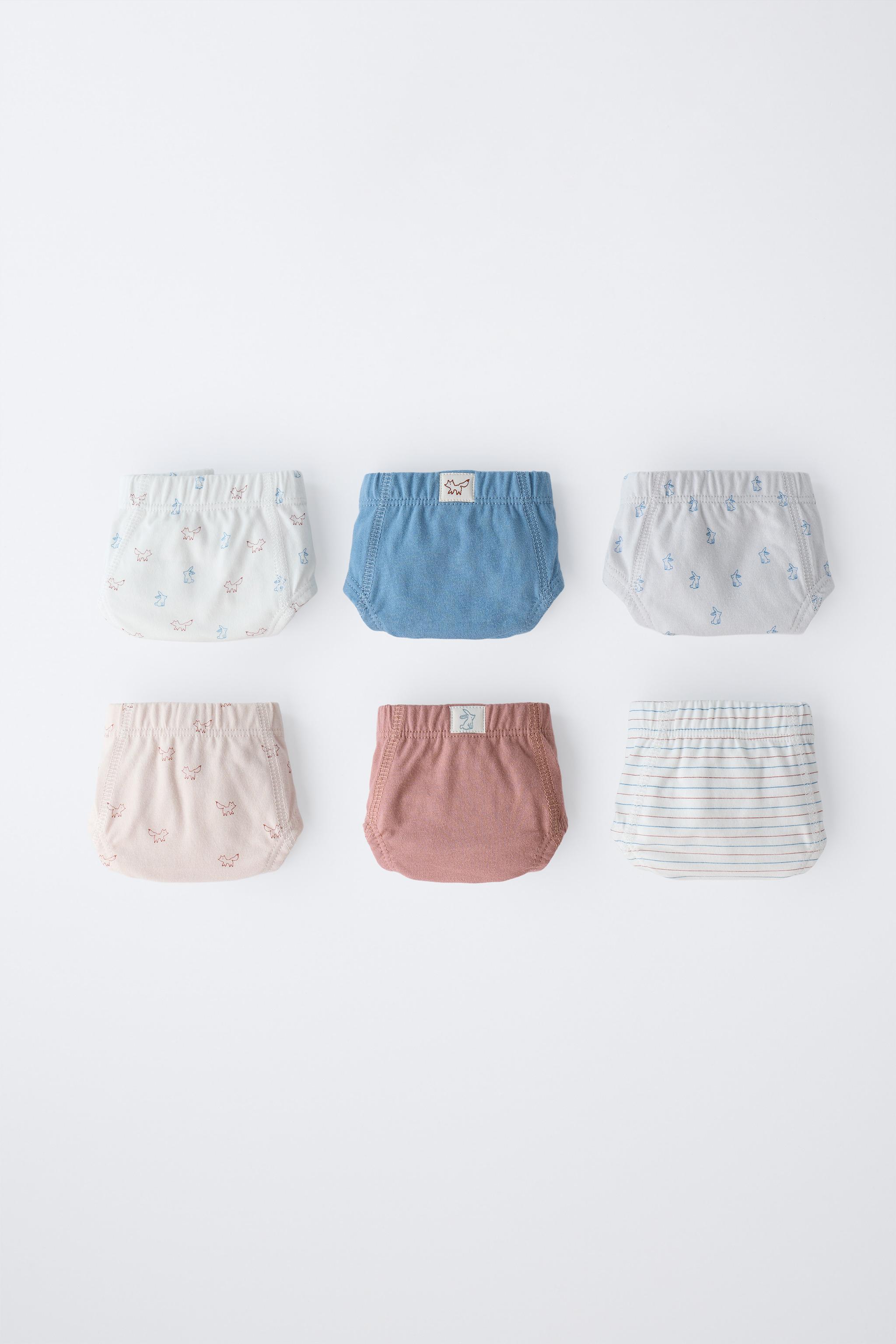 1 1/2-6 ANS/ LOT DE SIX SLIPS ANIMAUX